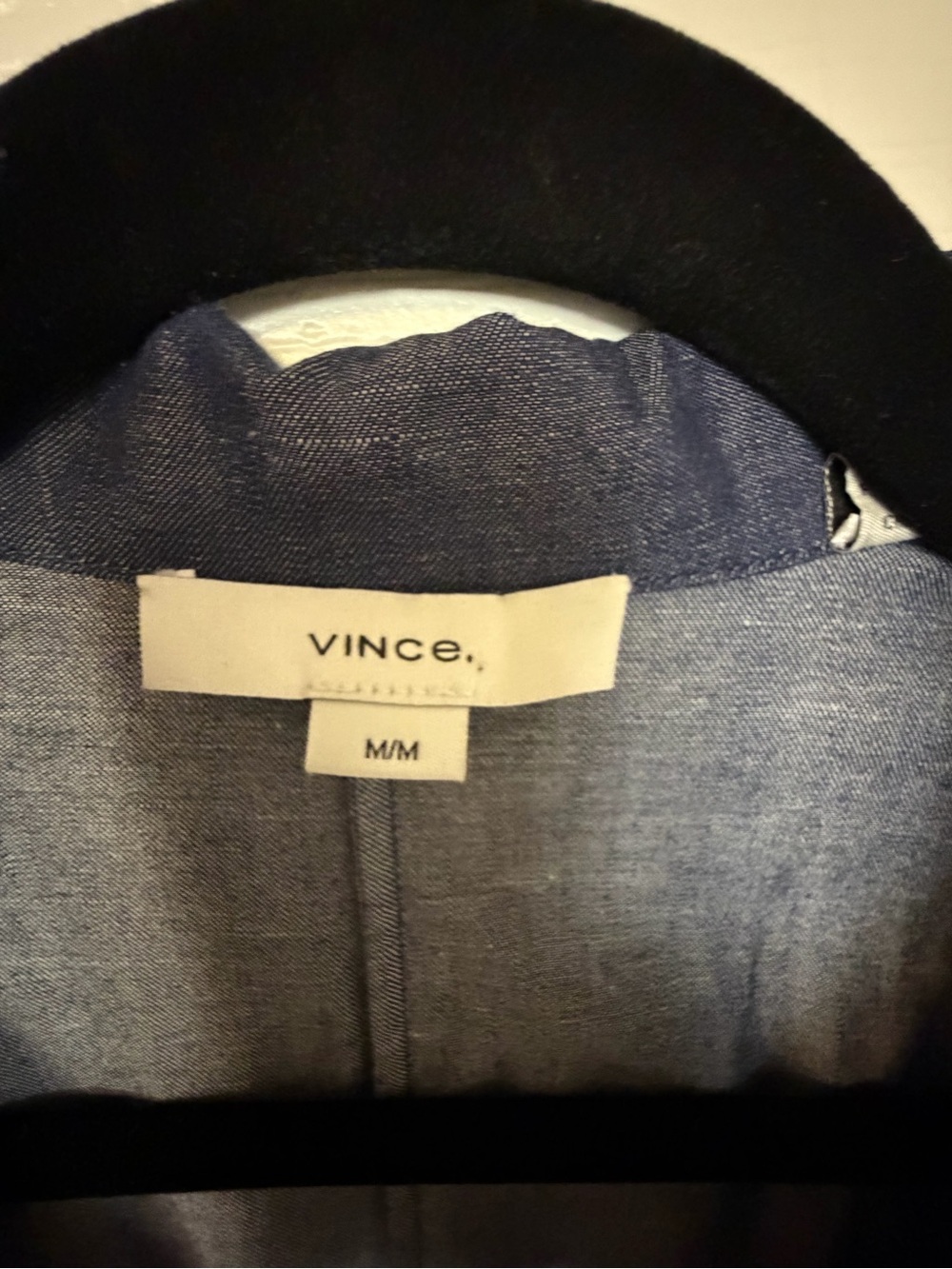 Vince Fit & Flare Denim Shirtdress Deep Indigo Size M - Picture 6 of 9